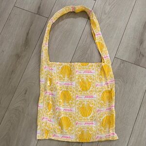 Free People Vibrant Yellow and Pink Tote